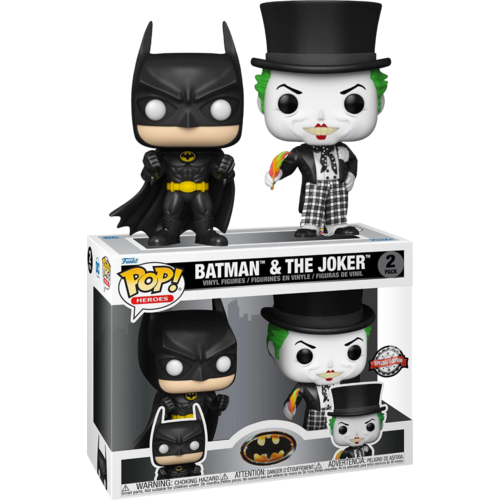 Funko POP! Batman #58447 Two Pack Batman & The Joker - New, Mint Condition