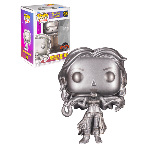 Funko POP! Rocks Britney Spears #98 Britney Slave 4 U (Platinum) - New, Mint Condition