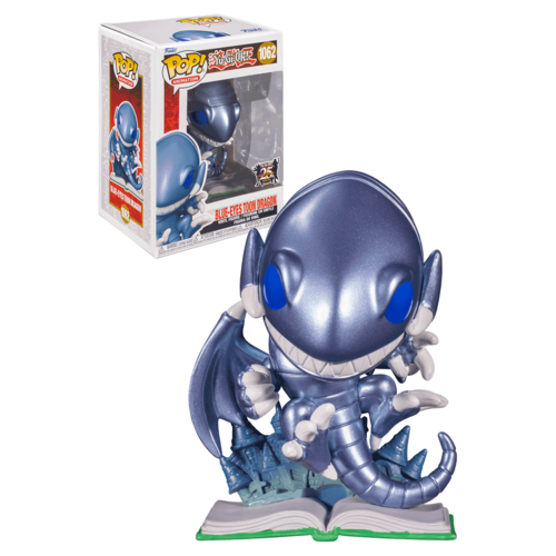 Funko POP! Animation Yu-Gi-Oh #1062 Blue-Eyes Toon Dragon (25th Anniversary - Metallic) - New, Mint Condition