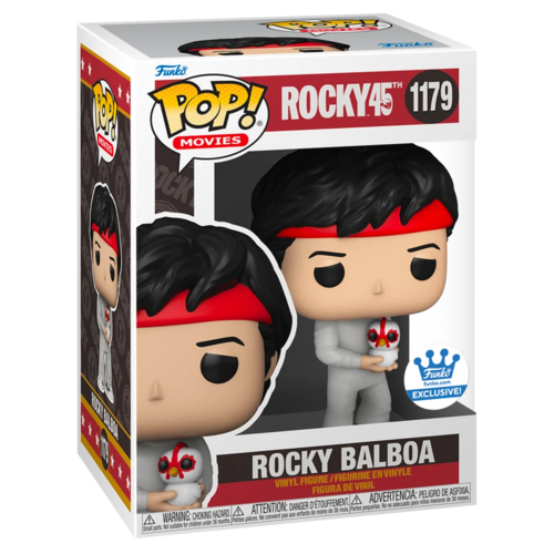 Funko POP! Movies Rocky 45th Anniversary #1179 Rocky Balboa (With Chicken) - Limited Funko Shop Exclusive - New, Mint Condition