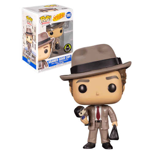 Funko POP! Television Seinfeld #1093 Kramer Good Cop (Popcultcha Exclusive) - New, Mint Condition