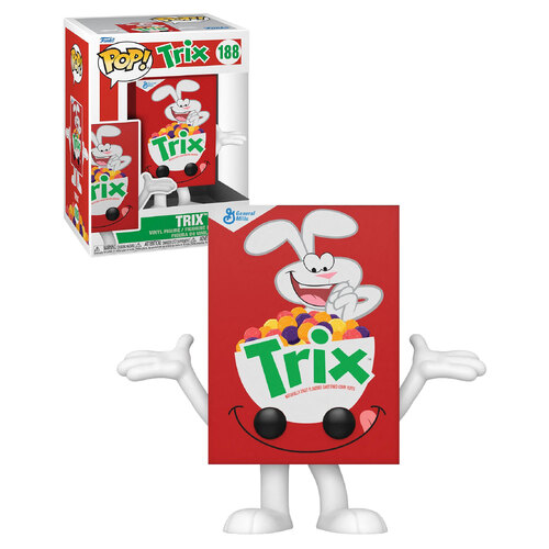 Funko POP! Ad Icons Foodies General Mills Trix #188 Trix (Cereal Box) - New, Mint Condition