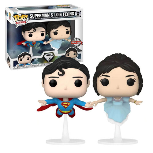 Funko POP! DC #60162 Two Pack Superman & Lois Flying - New, Mint Condition