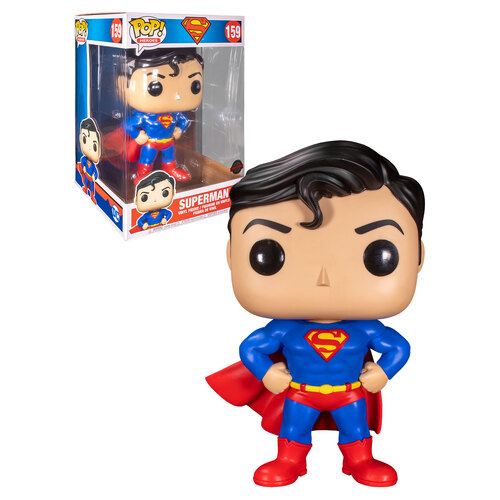 Funko POP! Heroes Superman #159 Super-Sized 10 inch Superman - New, Mint Condition