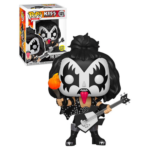 Funko POP! Rocks KISS #121 The Demon (Glows In The Dark) - New, Mint Condition