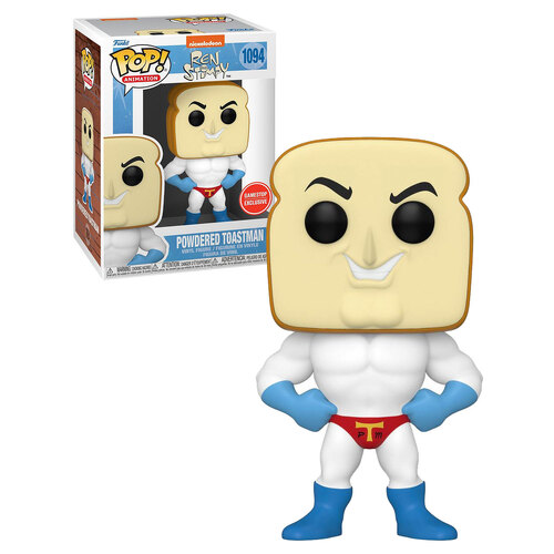 Funko POP! Animation Ren & Stimpy #1094 Powdered Toastman - Limited Gamestop Exclusive - New