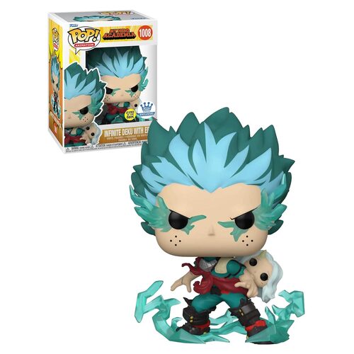 Funko POP! Animation My Hero Academia #1008 Infinite Deku With Eri (Glows In The Dark) - Limited Funko Shop Exclusive - New, Mint Condition