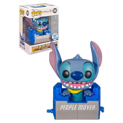 Funko POP! DisneyWalt Disney World 50 #1165 Stitch On The Peoplemover - Limited Funko Shop Exclusive - New, Mint Condition