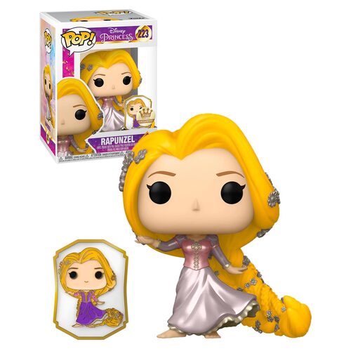 Funko POP!  Disney Princess #223 Rapunzel (With Pin) - Limited Funko Shop Exclusive - New, Mint Condition