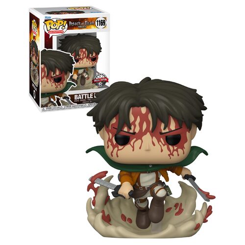 Funko POP! Animation Attack On Titan #1169 Levi Battle (Bloody) - New, Mint Condition