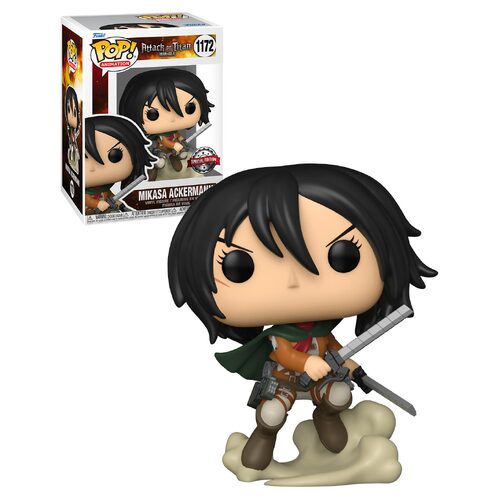 Funko POP! Animation Attack On Titan #1172 Mikasa Ackerman (With Swords) - New, Mint Condition