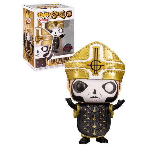 Funko POP! Rocks Ghost #204 Papa Emeritus III (Metallic) - New, Mint Condition