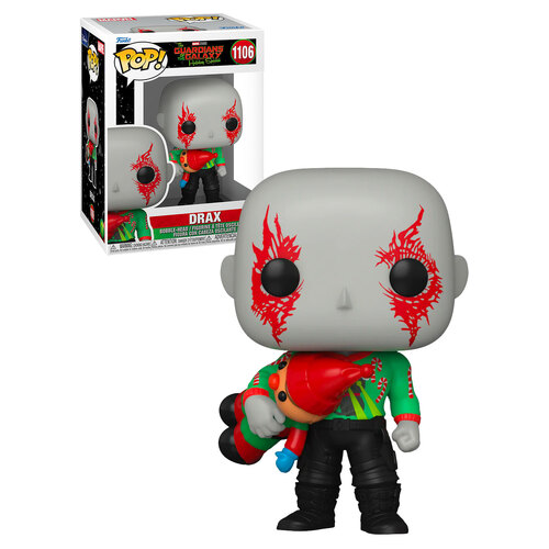 Funko POP! Marvel Guardians Of The Galaxy Holiday Special #1106 Drax - New, Mint Condition