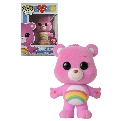 Funko POP! Animation Care Bears #351 Cheer Bear (Flocked) - Limited BoxLunch Exclusive - New, Mint Condition