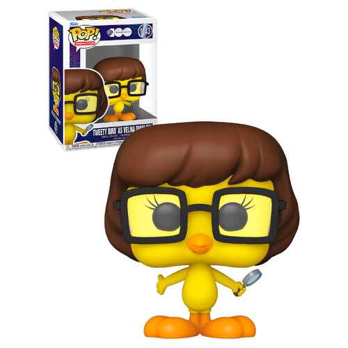 Funko POP! Animation WB 100 Looney Tunes x Scooby Doo #1243 Tweety Bird As Velma Dinkley - New, Mint Condition