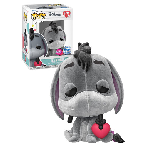 Funko POP! Disney Winnie The Pooh #1170 Eeyore With Heart (Flocked) - New, Mint Condition