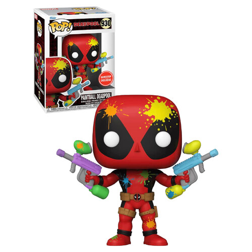 Funko POP! Marvel Deadpool #930 Paintball Deadpool - Limited Gamestop Exclusive - New, Mint Condition