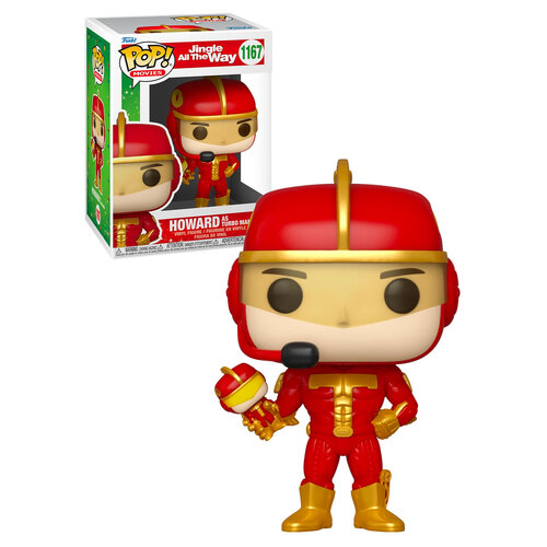 Funko POP! Movies Jingle All The Way #1167 Howard As Turbo Man - New, Mint Condition