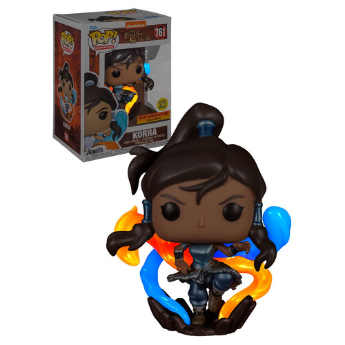 Funko POP! Animation The Legend Of Korra #761 Korra (Avatar, Metallic - Glows In The Dark) - New, Mint Condition