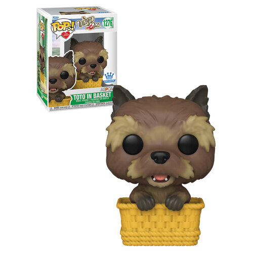 Funko POPs! With Purpose The Wizard Of Oz #1276 Toto In Basket (ASPCA) - Limited Funko Shop Exclusive - New, Mint Condition