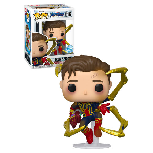 Funko POP! Marvel Avengers Endgame #1142 Iron Spider With Gauntlet (Unmasked) - New, Mint Condition