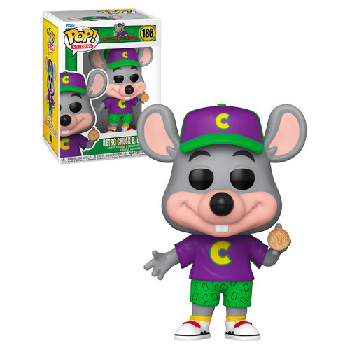 Funko POP! Ad Icons Chuck E Cheese's #186 Retro Chuck E. Cheese - New, Mint Condition