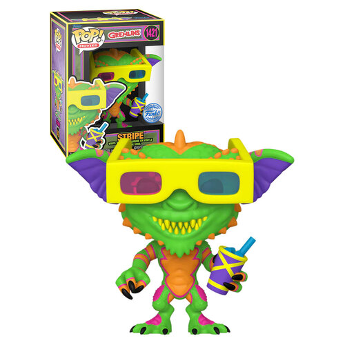 Funko POP! Movies Gremlins #1421 Stripe With Glasses (Blacklight) - New, Mint Condition