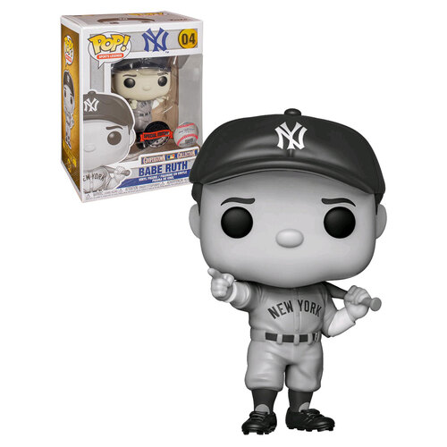 Funko POP! Sports Legends New York Yankees #04 Babe Ruth (Black & White) - New, Mint Condition