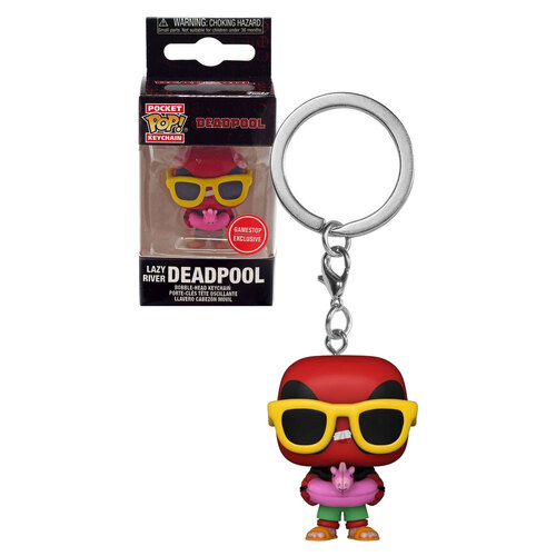 Funko Pocket POP! Keychain Marvel Deadpool #58430 Lazy River Deadpool - Limited Gamestop Exclusive - New, Mint Condition