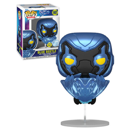 Funko POP! Movies Blue Beetle #1407 Blue Beetle (Flight) - New, Mint Condition