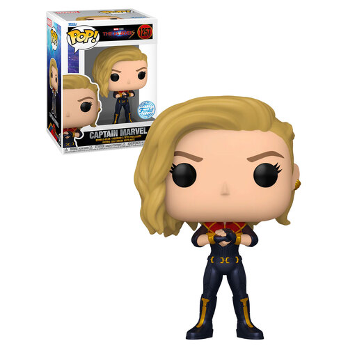 Funko POP! Marvel The Marvels #1257 Captain Marvel - New, Mint Condition