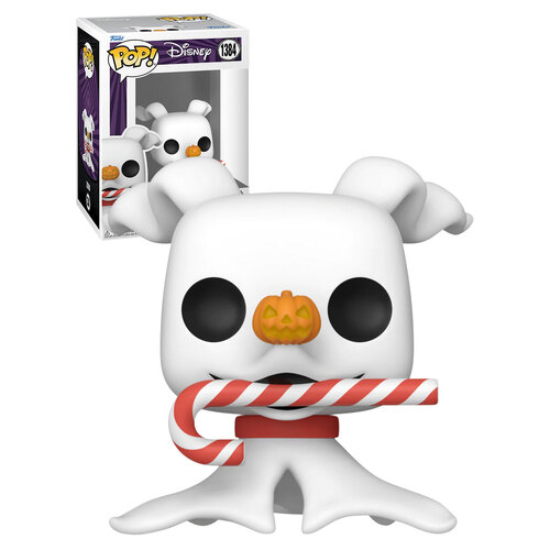 Funko POP! Disney Nightmare Before Christmas #1384 Zero With Candy Cane - New, Mint Condition