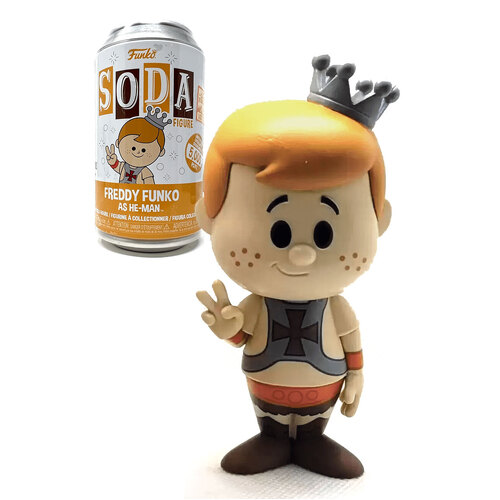 Funko Soda Figure - Freddy #76332 Freddy Funko As He-Man - Camp Fundays 2023 (5,000 pcs) - New, Sealed