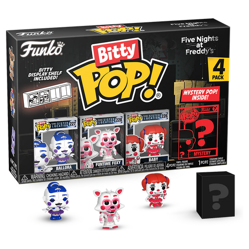 Funko Bitty POP! Five Nights At Freddy's #73044 Ballora 4-Pack - New, Mint Condition