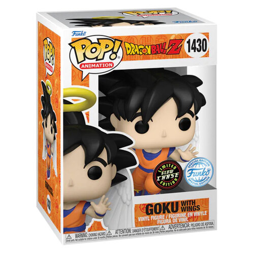 Funko POP! Animation Dragonball Z #1430 Goku With Wings - Limited Glow Chase Edition - New, Mint Condition