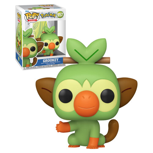 Funko POP! Games Pokemon #957 Grookey - New, Mint Condition