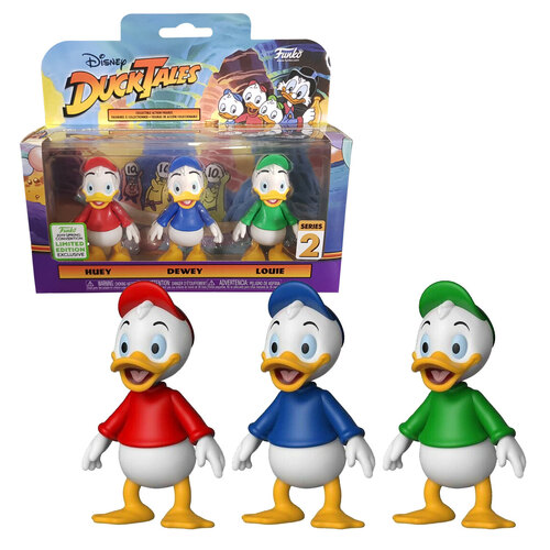 Funko Disney Action Figurine Set - Ducktales Huey, Dewey & Louie - 2019 ECCC Exclusive - New, Mint Condition