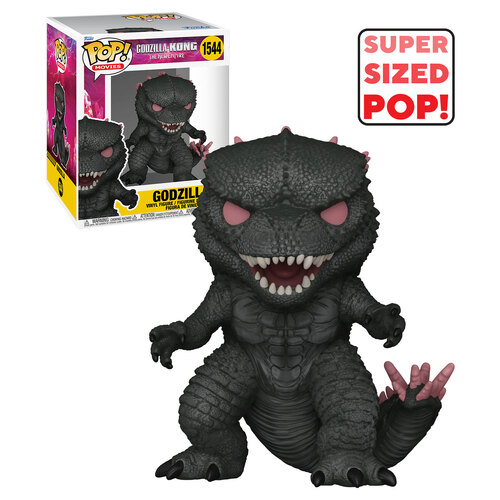 Funko POP! Movies Godzilla x Kong The New Empire #1544 Godzilla Super Sized 6" - New, Mint Condition