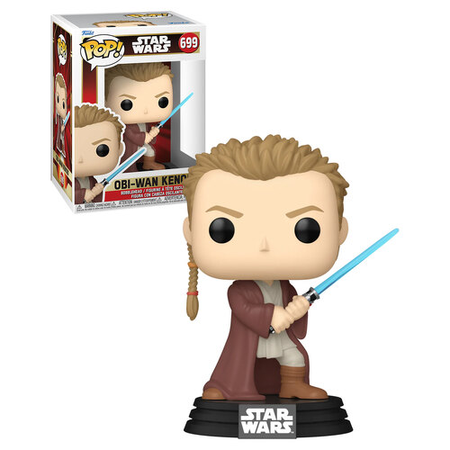 Funko POP! Star Wars The Phantom Menace #699 Obi-Wan Kenobi (Padawan) - New, Mint Condition