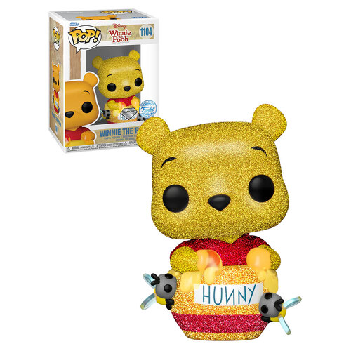 Funko POP! Disney Winnie The Pooh #1104 Winnie The Pooh With Honey Pot (Diamond Collection) - New, Mint Condition