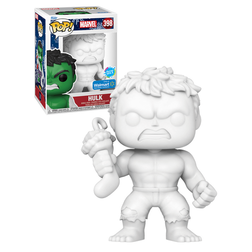 Funko POP! Marvel Holiday #398 Hulk (DIY) - Limited Walmart Exclusive - New, Mint Condition