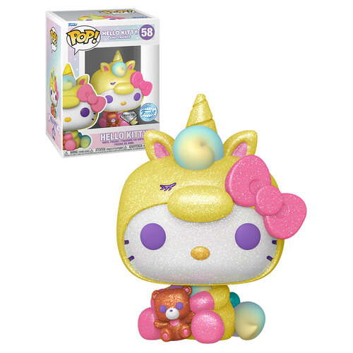 Funko POP! Sanrio Hello Kitty & Friends #58 Hello Kitty (Unicorn - Diamond Collection) - New, Mint Condition