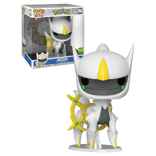 Funko POP! Games Pokemon #940 Arceus Super Sized 10” - 2024 San Diego Comic Con (SDCC) Limited Edition - New, Mint Condition