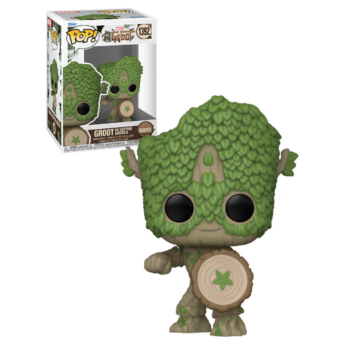 Funko POP! Marvel We Are Groot #1392 Groot As Captain America - New, Mint Condition