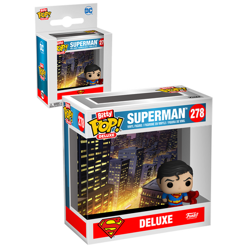 Funko Bitty POP! Deluxe DC Superman #278 Superman (Cityscape) - New, Mint Condition