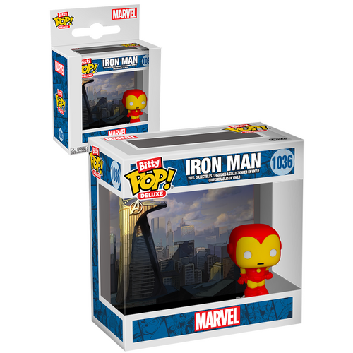 Funko Bitty POP! Deluxe Marvel Iron Man #1036 Iron Man (Avenger Tower) - New, Mint Condition