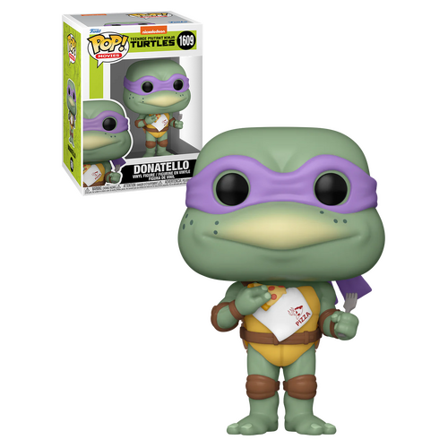 Funko POP! Movies Teenage Mutant Ninja Turtles #1609 Donatello (With Pizza) - New, Mint Condition