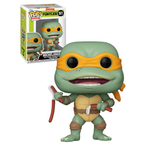 Funko POP! Movies Teenage Mutant Ninja Turtles #1611 Michelangelo (With Sausages) - New, Mint Condition