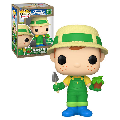 Funko POP! Funko #211 Farmer Freddy - Limited Funko Shop Earth Day Exclusive - New, Mint Condition