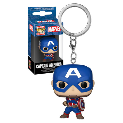 Funko Pocket POP! Keychain Marvel New Classics #82492 Captain America - New, Mint Condition